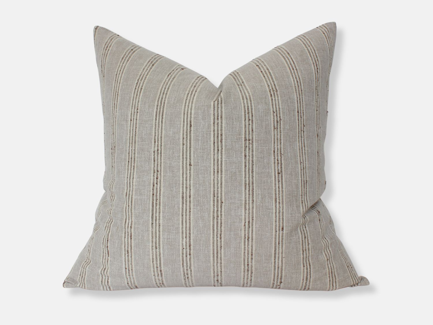 Neutral Striped Throw Pillow Cover | Landyn: 20x20