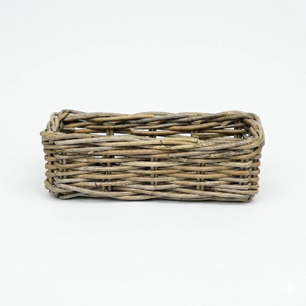 Rattan Rectangle Centerpeice Basket: Small