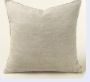 24x24 Lina Linen Pillow Chambray Cover with Filler