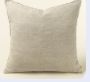 24x24 Lina Linen Pillow Chambray Cover with Filler