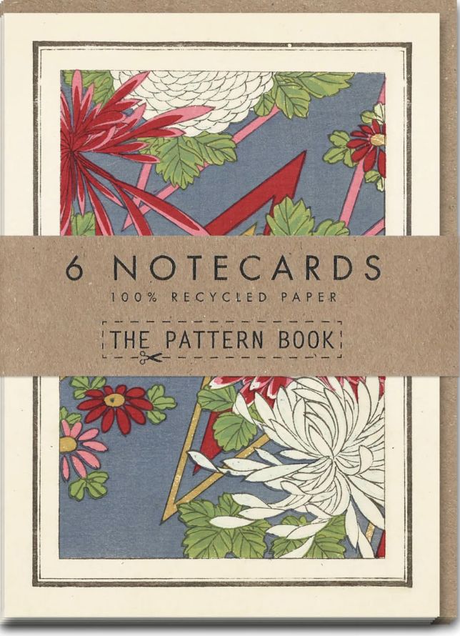 6 Notecard Set - Senshokuhō Flower