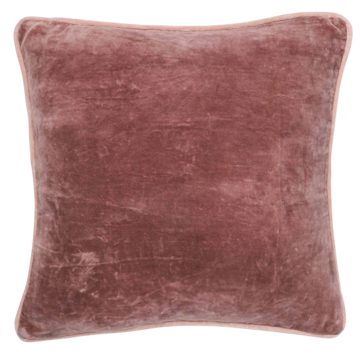 Andover Velvet Pillow in Rosewood Red