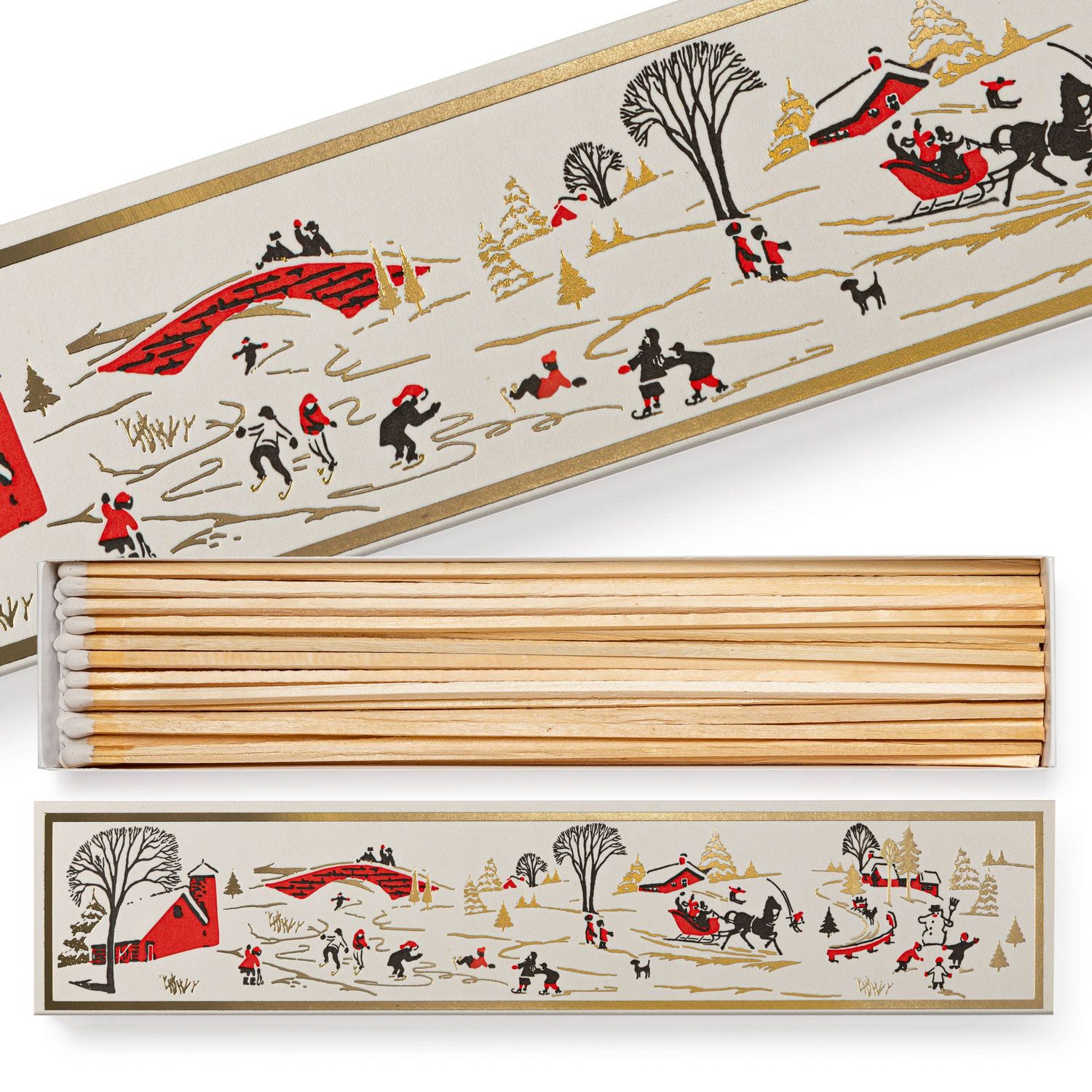 Winter Snowscape Long Safety Matches