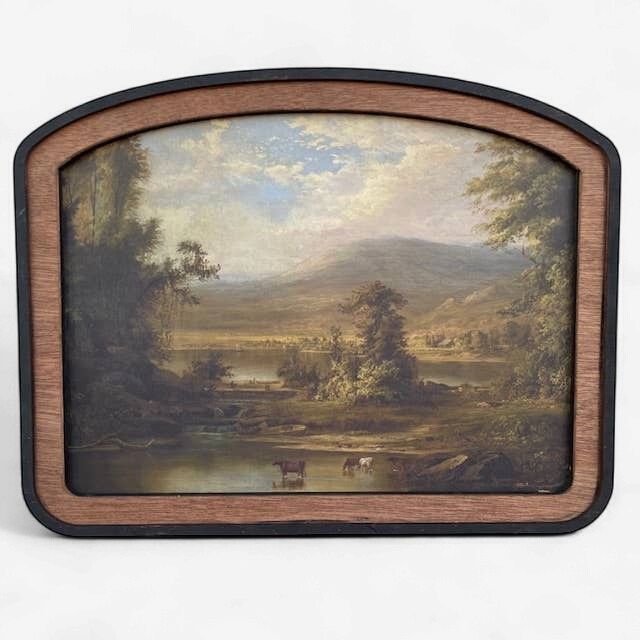 Pastoral Lake Arched Frame