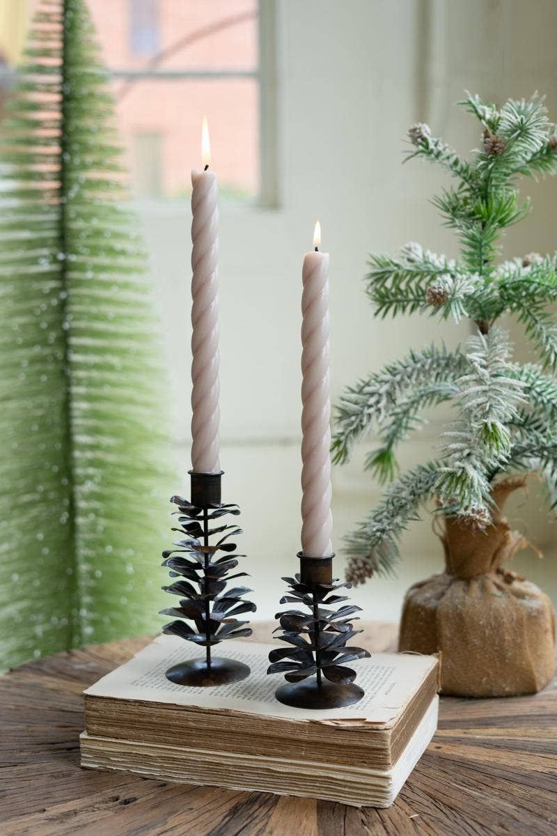 Pine Cone Candle Holder Large