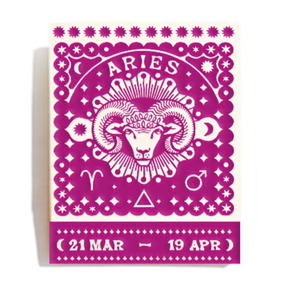 Aries Zodiac Matchbook