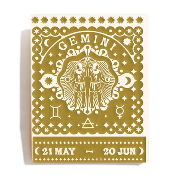 Gemini Zodiac Matchbook