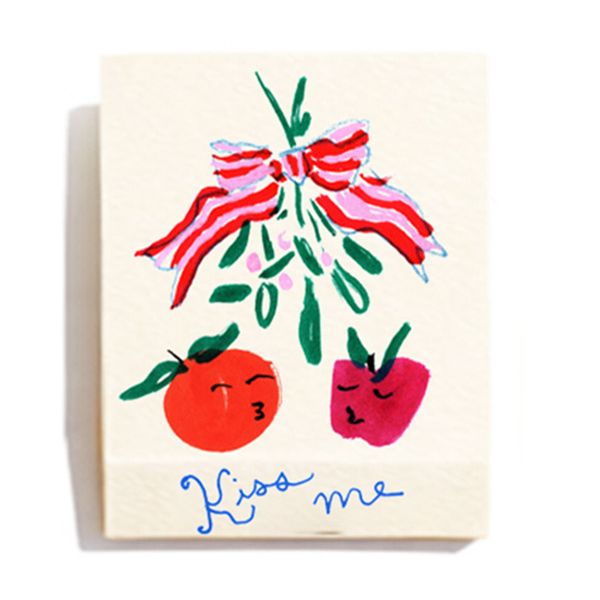 Mistletoe Kissing Matchbook