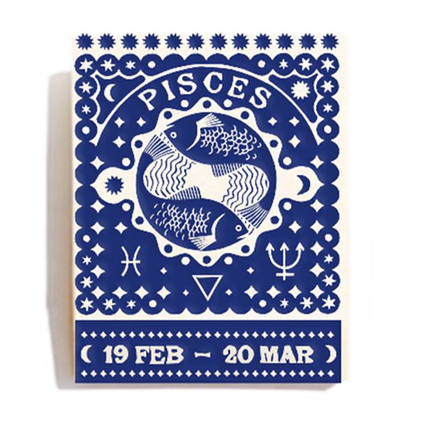 Pisces Zodiac Matchbook
