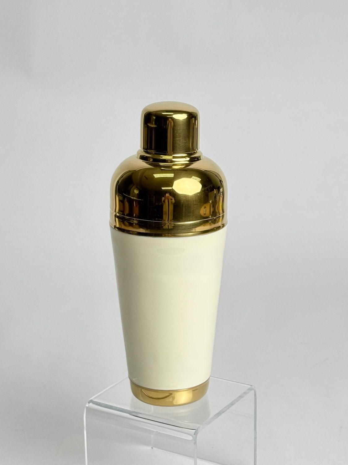 Hand-Painted Cocktail Shaker: White