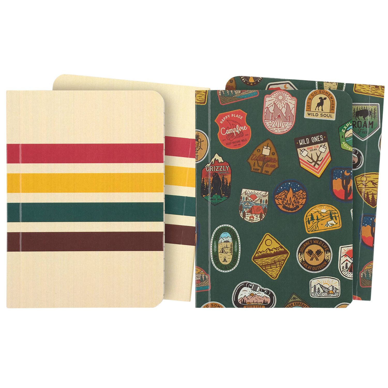 Camping Patches Notebook Set
