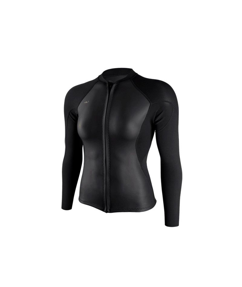 W Bahia 1/.5mm FZ Jacket, Color: Glide/Blk, Size: 4