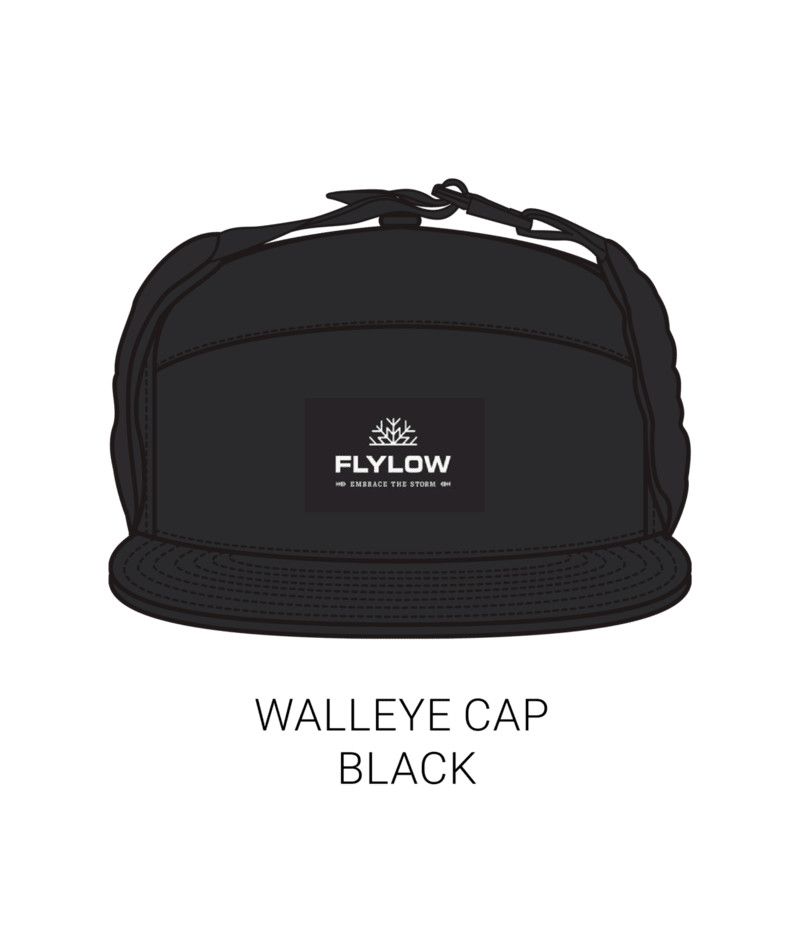 Walleye Cap, Color: Blk, Size: SM/MD