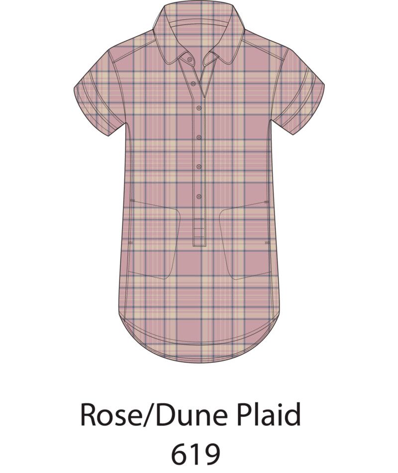 W Aster Shirt, Color: Rose/Dune Plaid, Size: XS