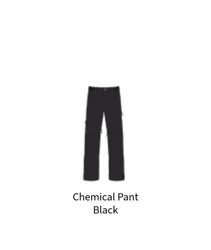 M Chemical Pant, Color: Blk, Size: MD