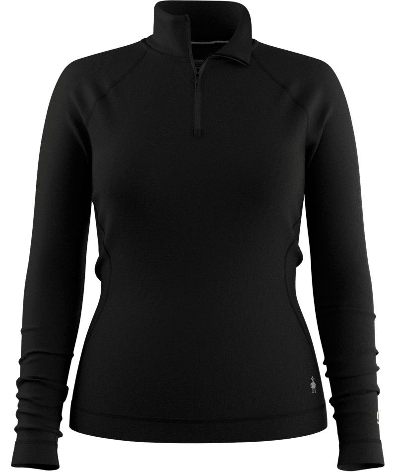 W Classic Merino 1/4 Zip, Color: Blk, Size: XS