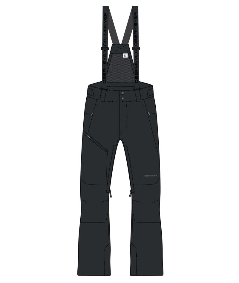 M Force Suspender Pant, Color: Blk, Size: SM Reg