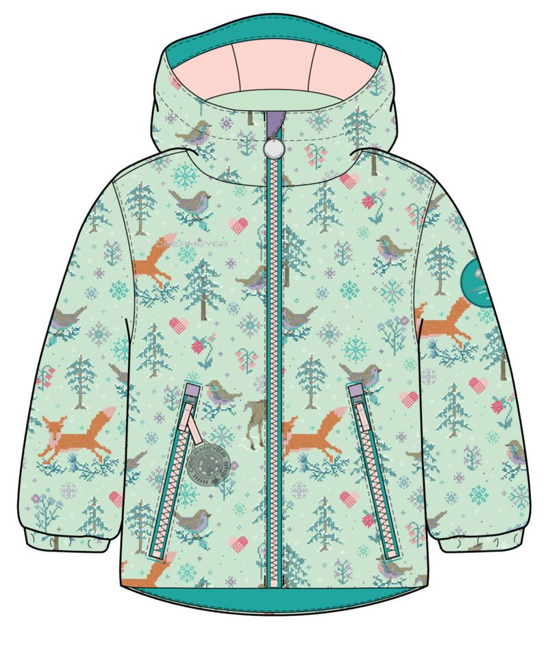 K Ashor Jacket, Color: Forest Friends, Size: 2