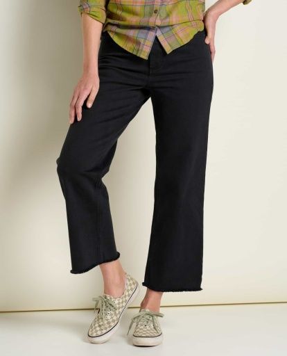 W Balsam Cutoff Pant, Color: Washed Blk, Size: 0