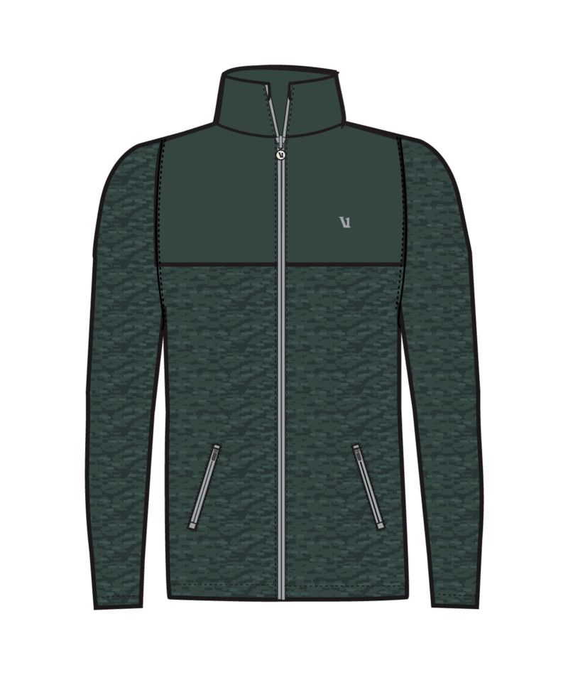 M Sunday Element Track Jacket, Color: Hemlock Hthr, Size: MD