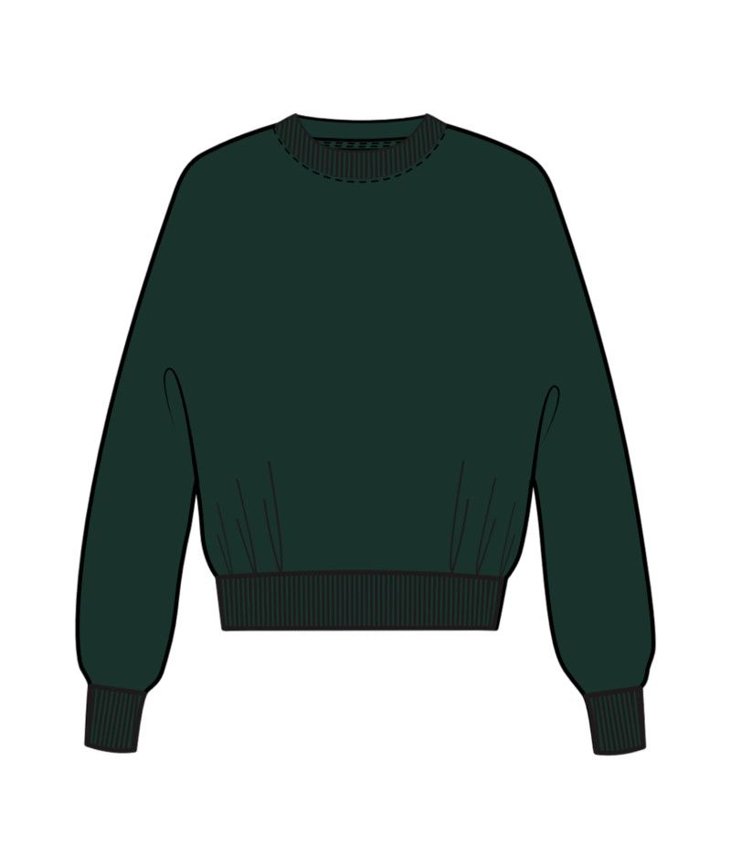 W Anneke Supersoft Dolman, Color: Drk Pine Hthr, Size: XS