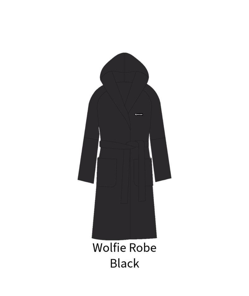 Wolfie Robe, Color: Blk, Size: SM/MD