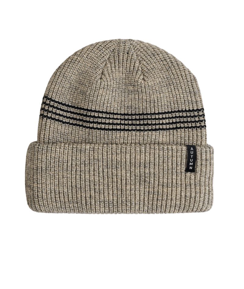 Mini Stripe Beanie, Color: Cream