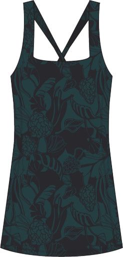 W Parker Action Dress, Color: Spruce Morchella, Size: 4