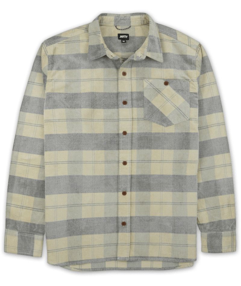 M Shoals Cord Shirt, Color: Bone, Size: MD