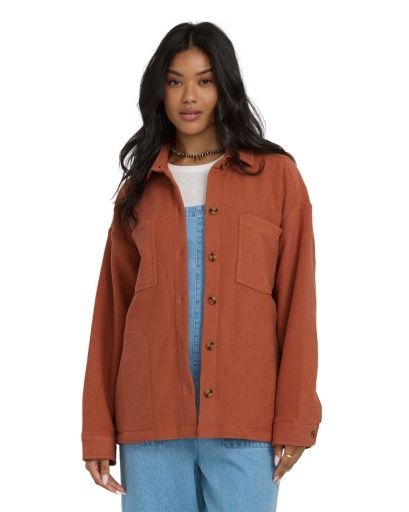 W After Time Shacket, Color: Sedona, Size: XS