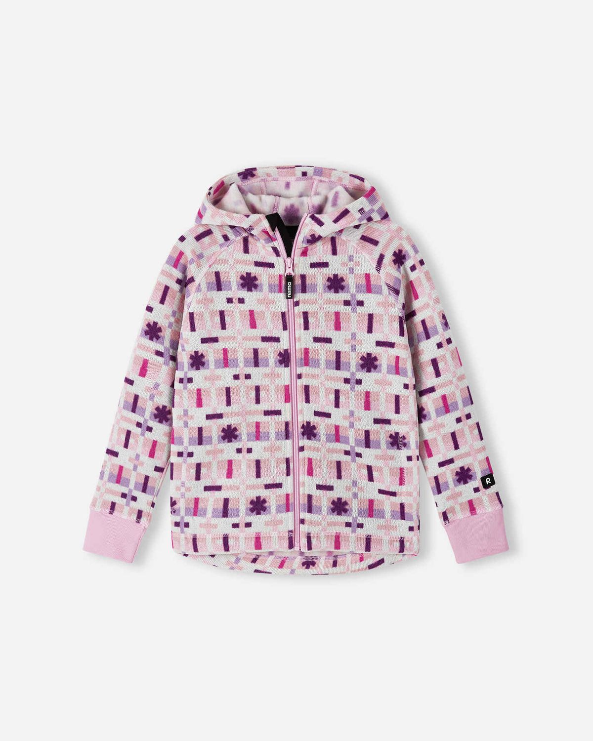 K Fleece Hdy, Attribute 1: Northern, Attribute 2: Grey Pink, Attribute 3: 4T