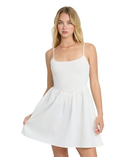 W True Love Mini Dress, Color: Salt Crystal, Size: XS
