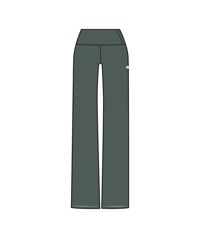 W AllTheFeels Straight Leg, Color: Agate Grn, Size: XS