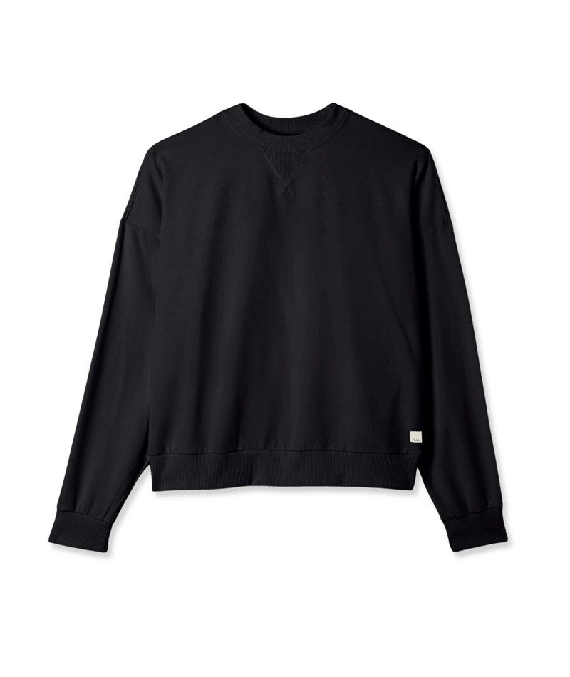 W Halo Modern Crew, Color: Blk Hthr, Size: XS