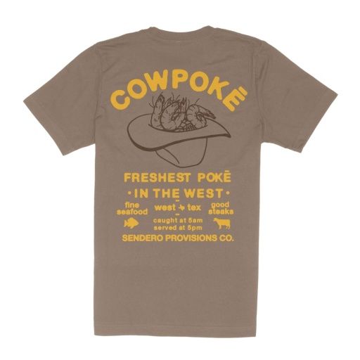 M Cowpoke Tee, Color: Lt Brwn, Size: MD