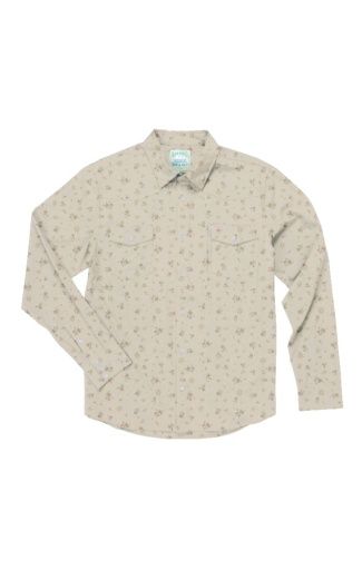 M Confluence Tech LS Shirt, Color: Dustbloom/Antique Wht, Size: MD