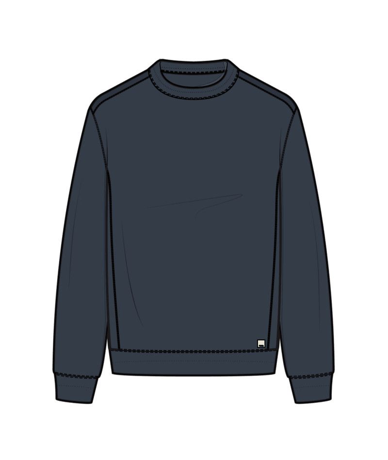 M Cypress Vintage Crew, Color: Ocean Blue, Size: MD