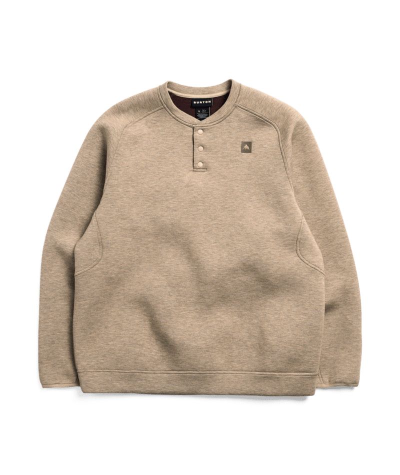 M SpaceCloud Henley, Color: Taupe Hthr, Size: MD