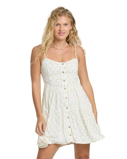 W Prairie Days Mini Dress, Color: Salt Crystal, Size: SM