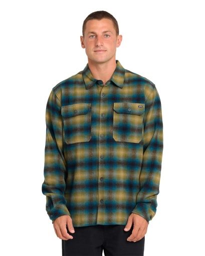 M Offshore Flannel, Color: Ultramarine Grn, Size: MD