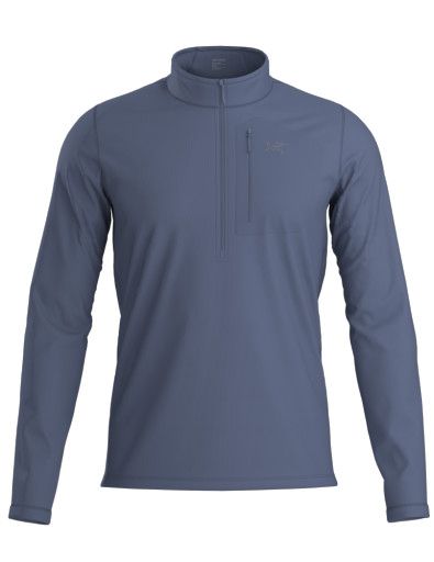 M Rho SV Zip Neck, Color: Stratus, Size: MD