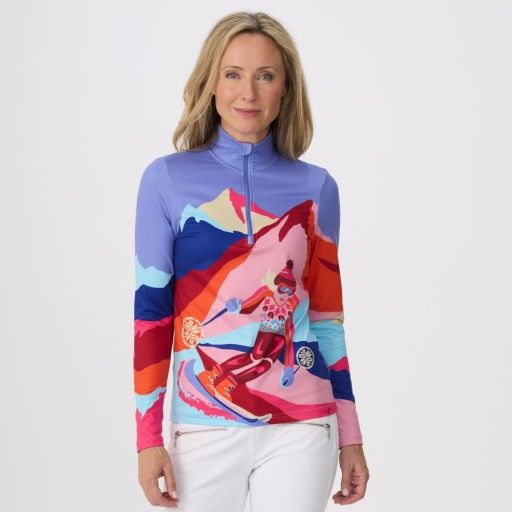 W 1984 Top, Color: Pink Multi, Size: XS