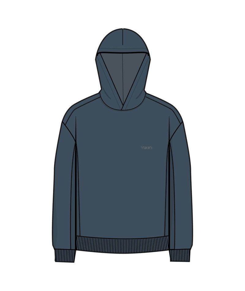 M Sunday Pullover Hdy, Color: Bay Blue, Size: MD