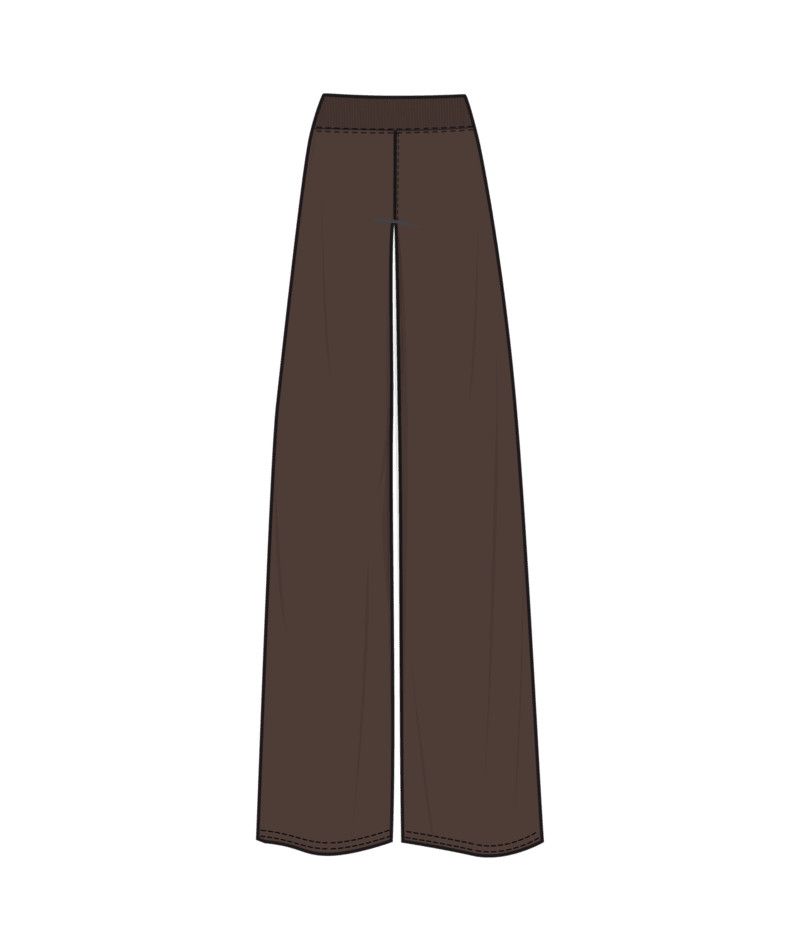 W Sedona Midrise Wideleg Sweatpant, Color: French Roast, Size: XS