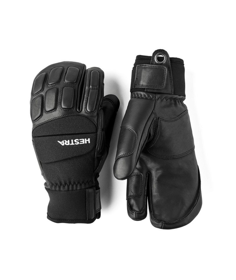 Vertical Cut Freeride 3 Finger, Color: Blk, Size: 7