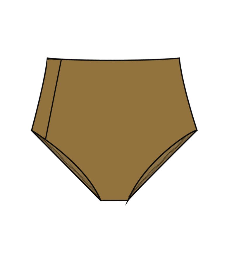 W Lani Pkt Compression Bottom, Color: Golden, Size: XS