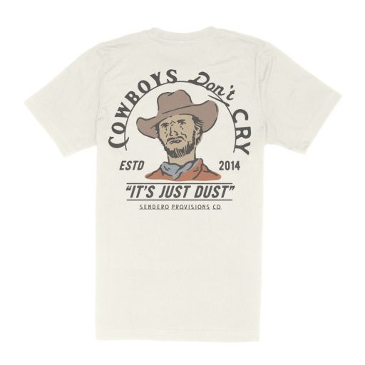 M Cowboys Don't Cry Tee, Color: Vintage Wht, Size: MD
