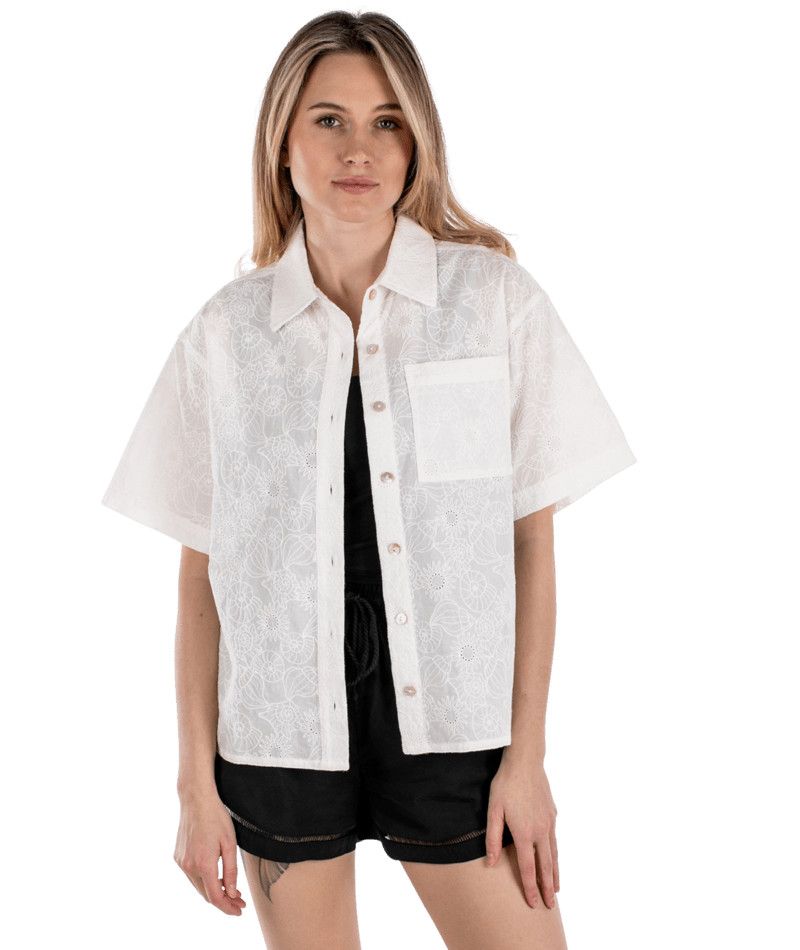 W Cape Cod Cotton Shirt, Color: Wht, Size: SM