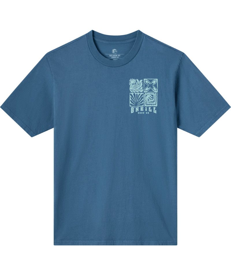 M OG Etching Vintage SS Tee, Color: Blue Fusion, Size: MD