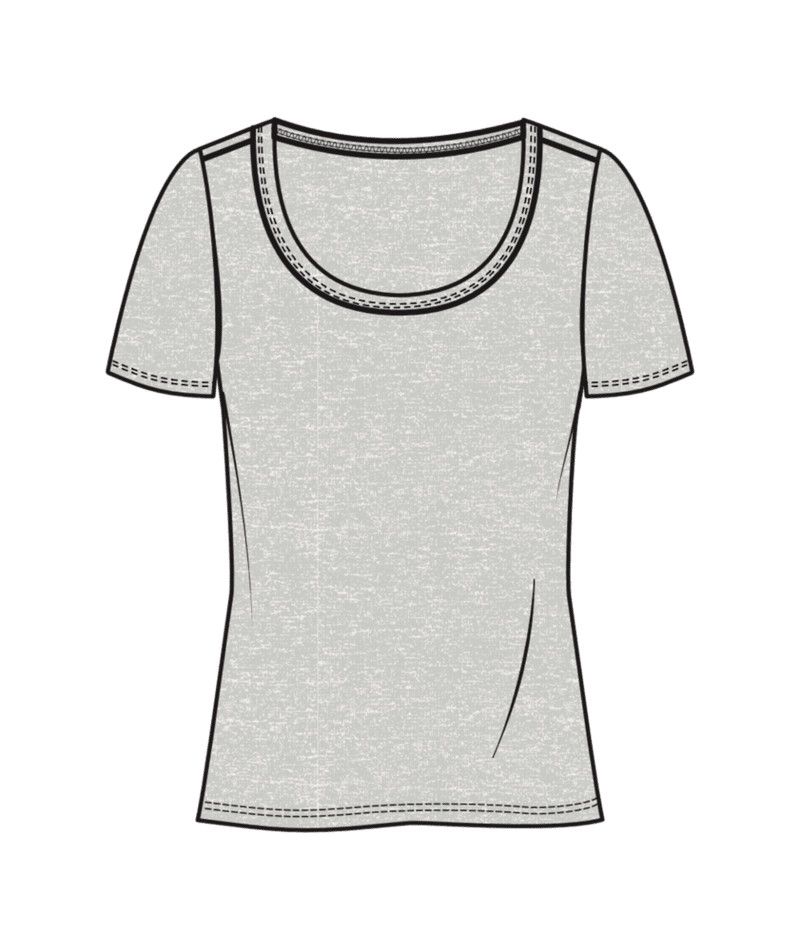 W Ever Tee, Color: Hthr Grey, Size: XS